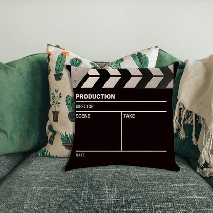 Movie Theater Cinema Throw Pillow Cover Home Decor Design Pillow Cases 18x18 In