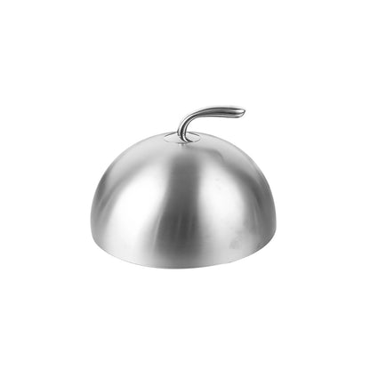 Non Magnetic Stainless Steel Steak Cover Round BBQ Lid High Pot Cover Food Cover