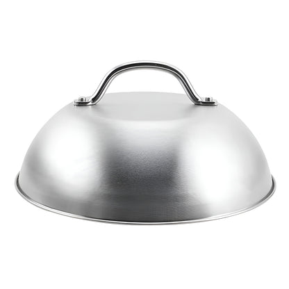 Stainless Steel Food Cover Dome Lid for Teppanyaki Grill and Steak