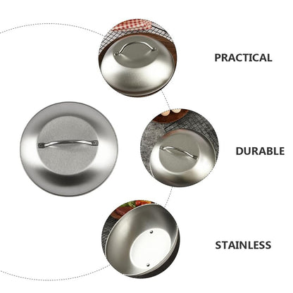 Stainless Steel Food Cover Dome Lid for Teppanyaki Grill and Steak