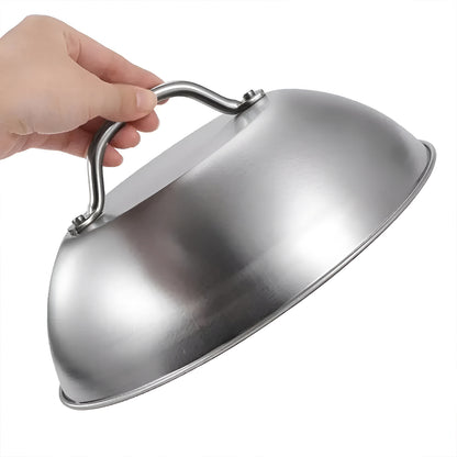 Stainless Steel Food Cover Dome Lid for Teppanyaki Grill and Steak