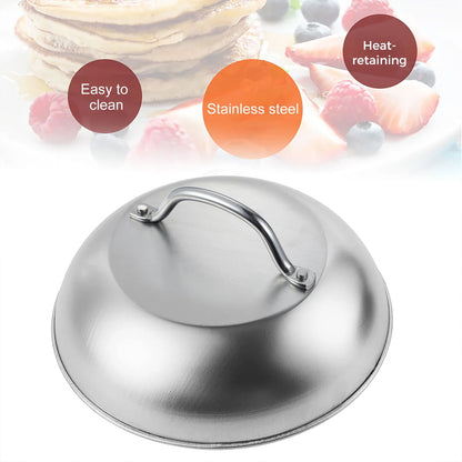Stainless Steel Food Cover Dome Lid for Teppanyaki Grill and Steak