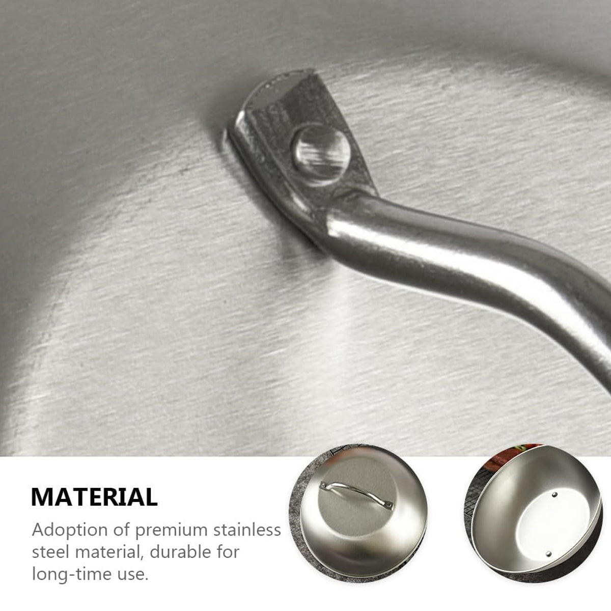 Stainless Steel Food Cover Dome Lid for Teppanyaki Grill and Steak