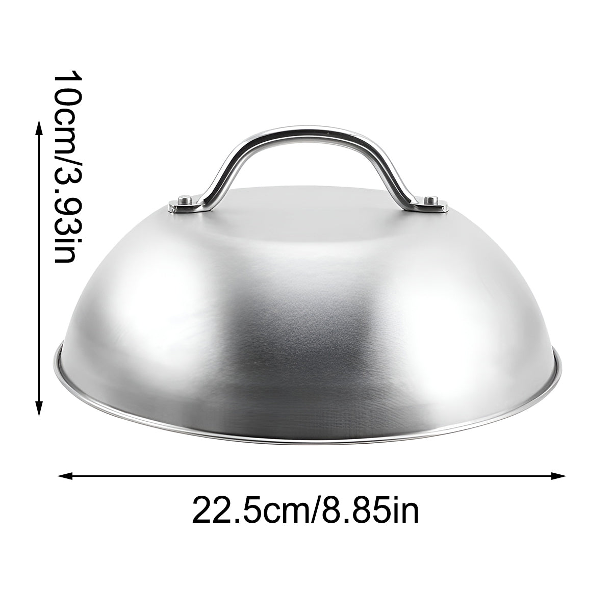 Stainless Steel Food Cover Dome Lid for Teppanyaki Grill and Steak
