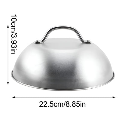 Stainless Steel Food Cover Dome Lid for Teppanyaki Grill and Steak