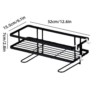 Storage Rack 1Tier Space Saver Over The Toilet Steel Bathroom Shelf Organizer AU