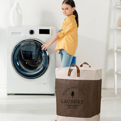 Large Capacity Foldable Clothes Storage Basket with Handles