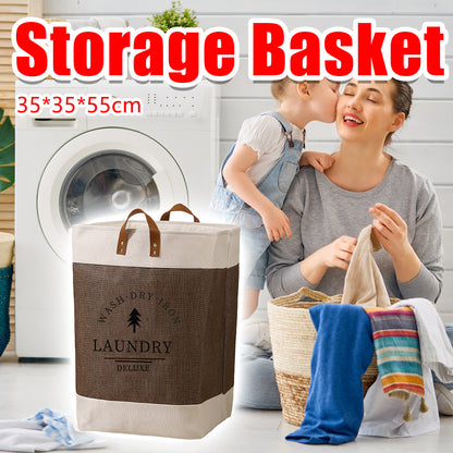 Large Capacity Foldable Clothes Storage Basket with Handles