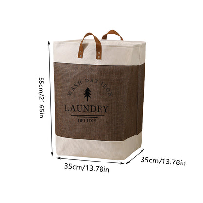 Large Capacity Foldable Clothes Storage Basket with Handles