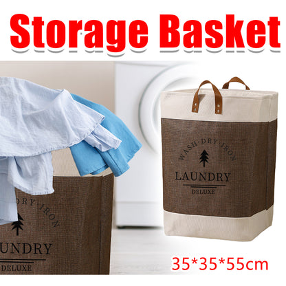 Large Capacity Foldable Clothes Storage Basket with Handles