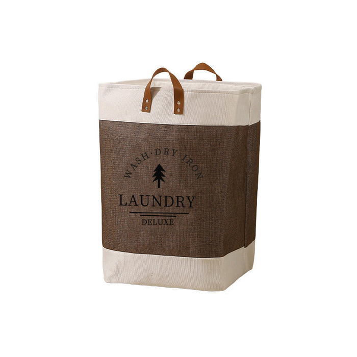 Laundry Basket with Folding Body and Handles
