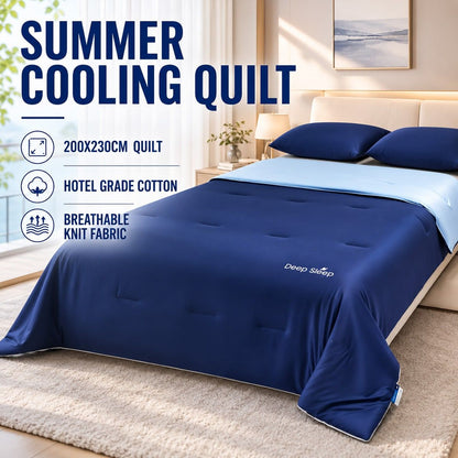 Knitted Cotton Summer Quilt for Hotel Guest Rooms – Product View 2