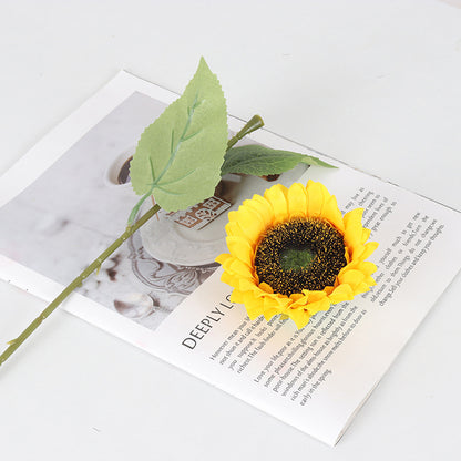 10PCS Artificial Sunflower Bouquet with Flexible Stems
