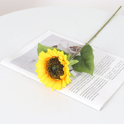 10PCS Artificial Sunflower Bouquet with Flexible Stems