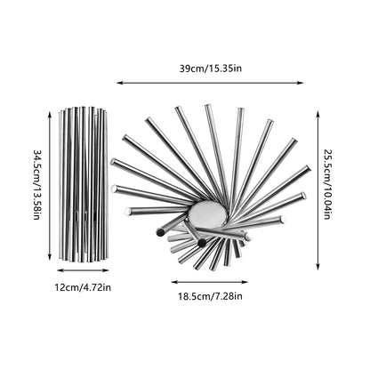 Stainless Steel Rotating Fruit Bowl for Living Room Display
