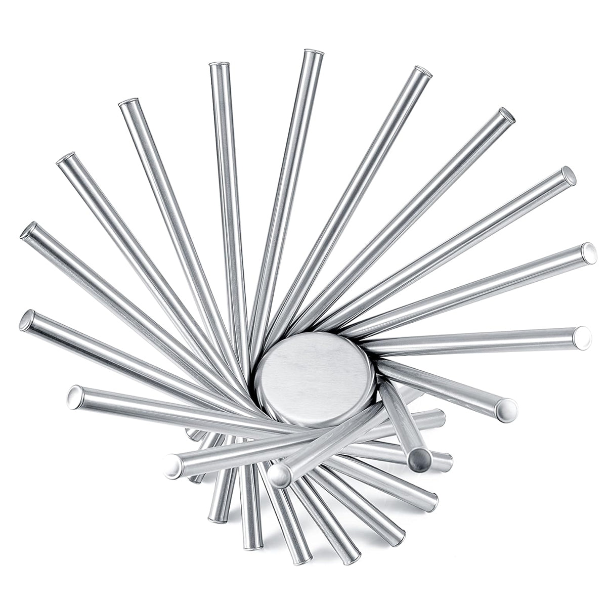 Stainless Steel Rotating Fruit Bowl for Living Room Display