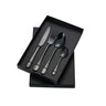 8 Pcs Cutlery Set with Stainless Steel Body — Black