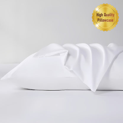 White Cotton Pillowcase 80x50cm for Hotel Room Bedroom