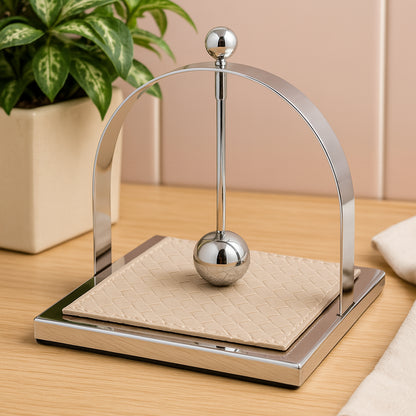 Stainless Steel Square Tabletop Tissue Holder for Kitchen Cafe Restaurant