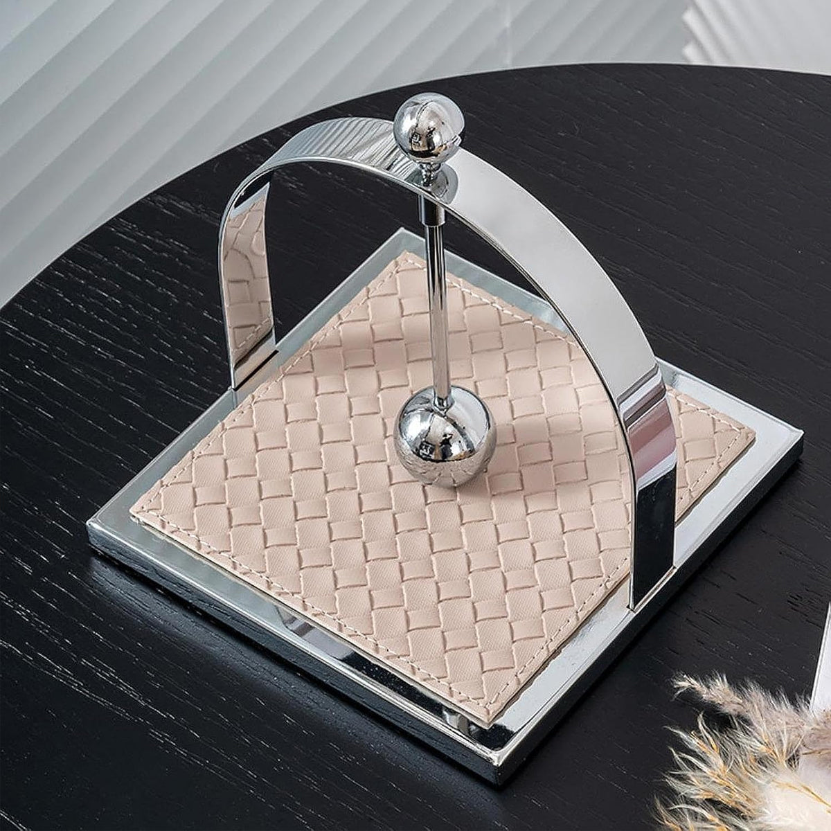 Stainless Steel Square Tabletop Tissue Holder for Kitchen Cafe Restaurant