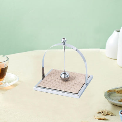 Stainless Steel Square Tabletop Tissue Holder for Kitchen Cafe Restaurant