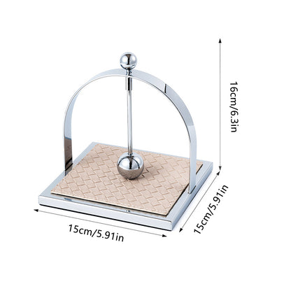 Stainless Steel Square Tabletop Tissue Holder for Kitchen Cafe Restaurant