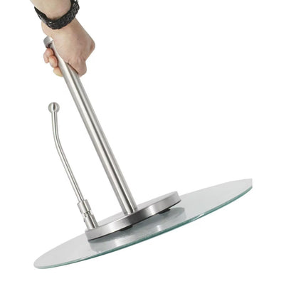 Stainless Steel Spring Paper Towel Holder Countertop