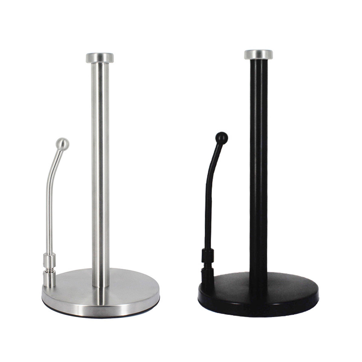 Stainless Steel Spring Paper Towel Holder Countertop