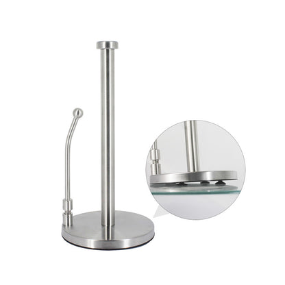 Stainless Steel Spring Paper Towel Holder Countertop