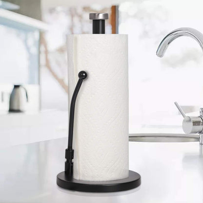 Stainless Steel Spring Paper Towel Holder Countertop
