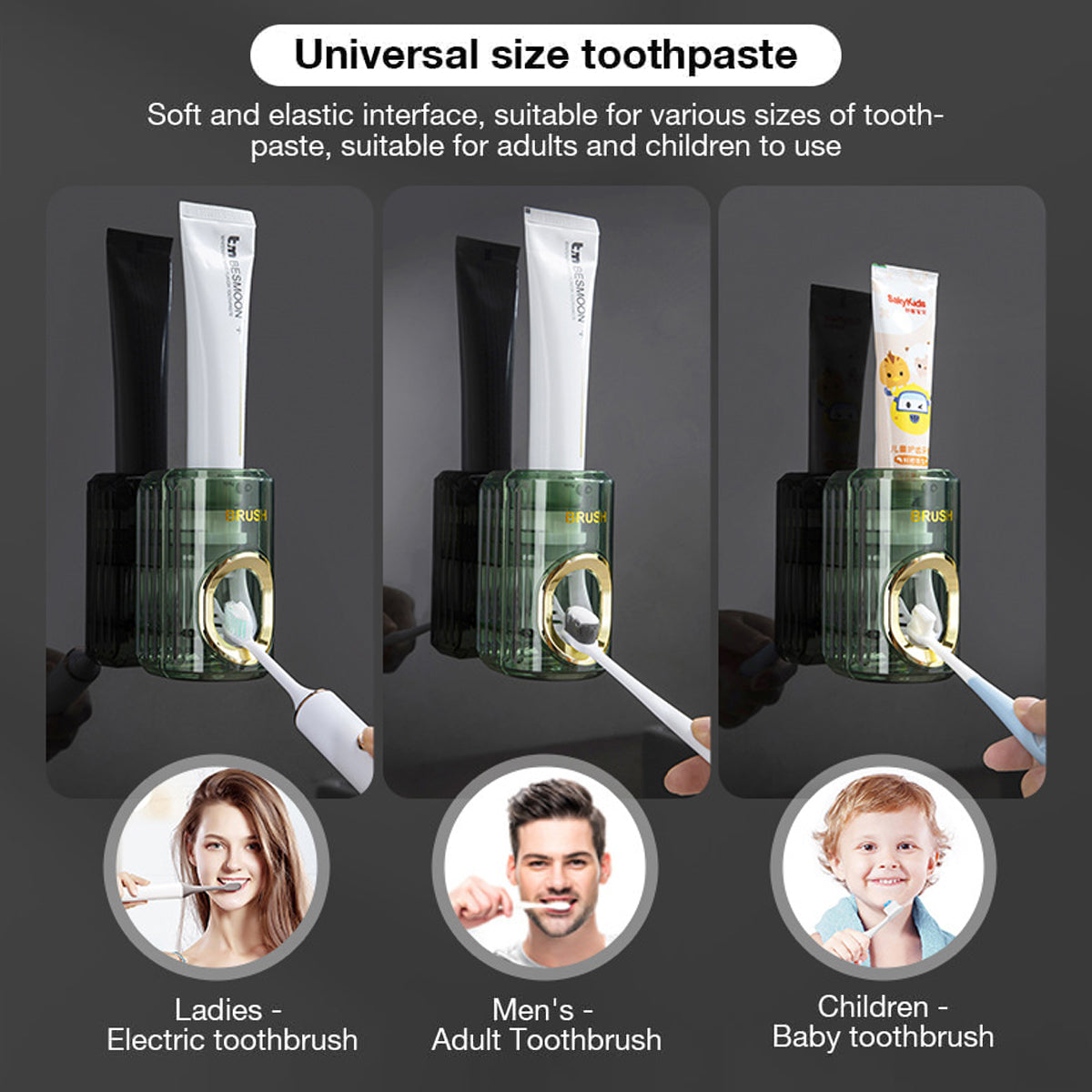 Automatic Toothpaste Dispenser in 3 Colours – Product View 9
