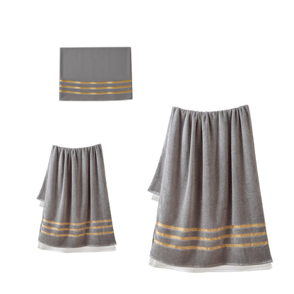 3 Pcs Hotel Bath Towel Set in Grey or White – Product View 8