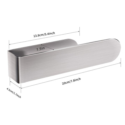 Stainless Steel Towel Bar Rack Bath Towel Holder Wall Mounted Bathroom Organizer
