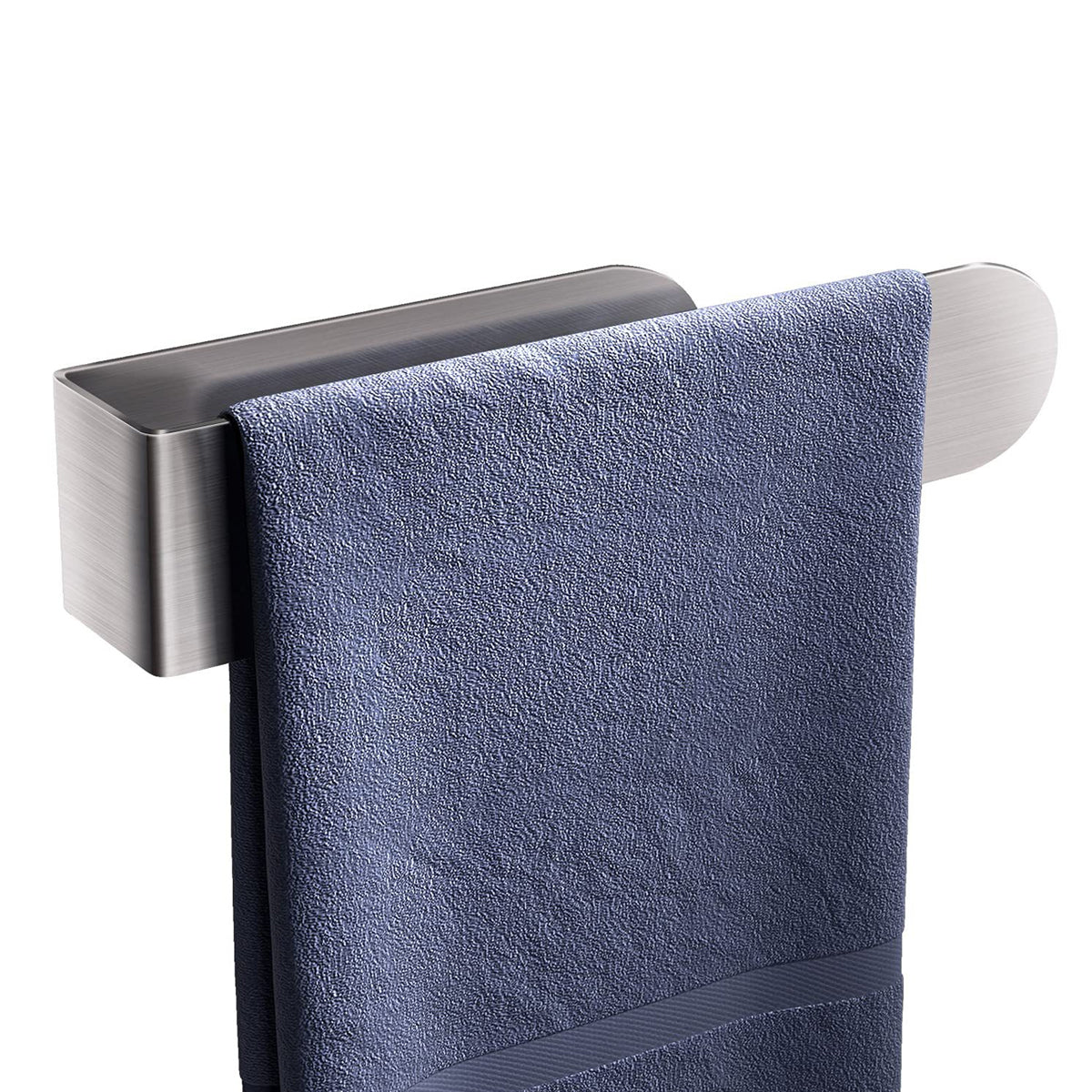 Stainless Steel Towel Bar Rack Bath Towel Holder Wall Mounted Bathroom Organizer