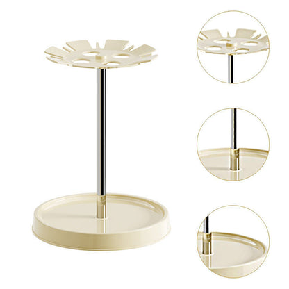 6-Slot Umbrella Storage Rack with Drain Tray Entryway