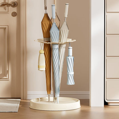 6-Slot Umbrella Storage Rack with Drain Tray Entryway