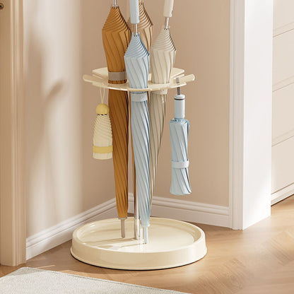 6-Slot Umbrella Storage Rack with Drain Tray Entryway