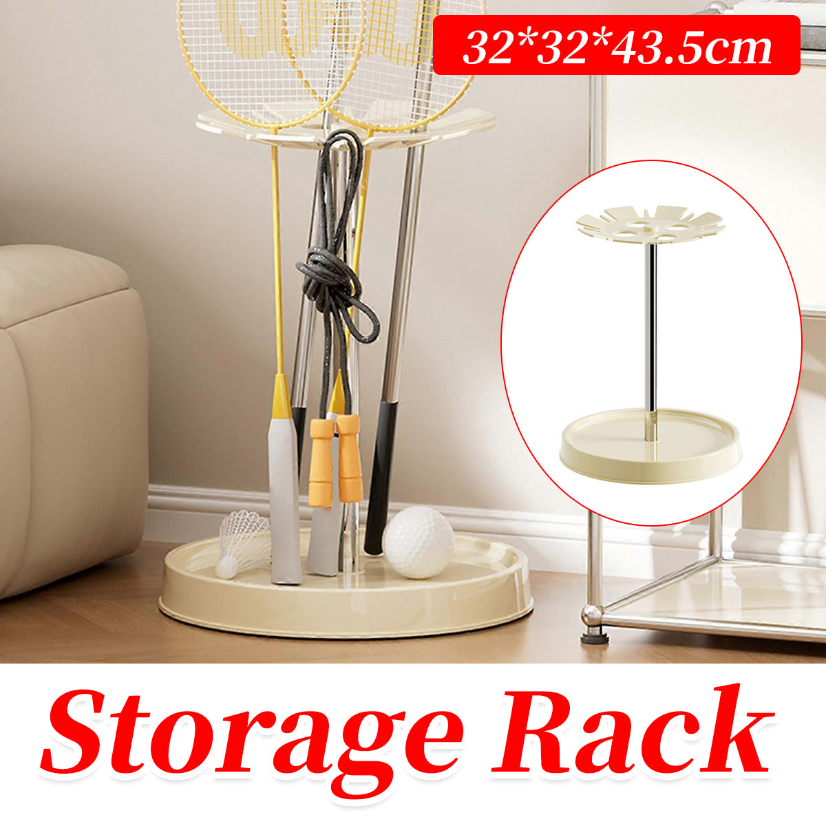 6-Slot Umbrella Storage Rack with Drain Tray Entryway