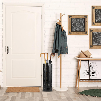 Black Metal Umbrella Stand for Hotel Lobbies