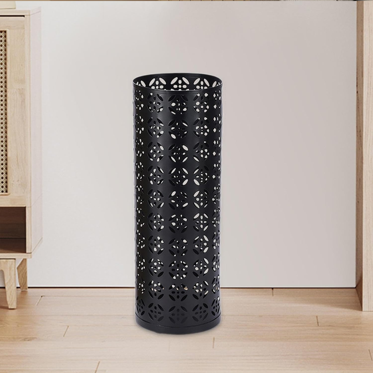 Black Metal Umbrella Stand for Hotel Lobbies
