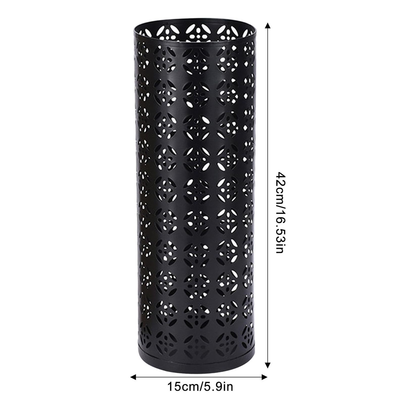 Black Metal Umbrella Stand for Hotel Lobbies