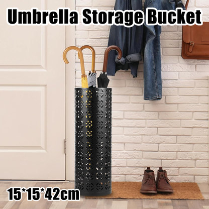Black Metal Umbrella Stand for Hotel Lobbies