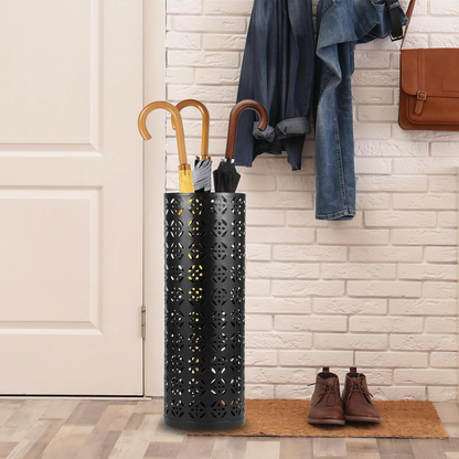 Black Metal Umbrella Stand for Hotel Lobbies