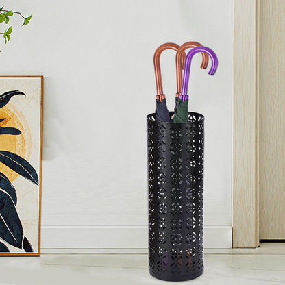 Black Metal Umbrella Stand for Hotel Lobbies