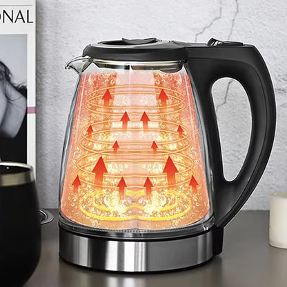 1.7L Electric Kettle Stainless Steel Hot Water Boiler for Home Hotel Office Use