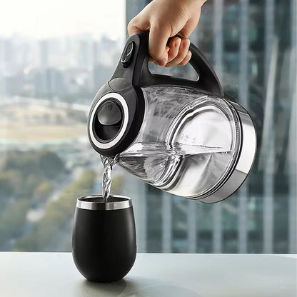 1.7L Electric Kettle Stainless Steel Hot Water Boiler for Home Hotel Office Use