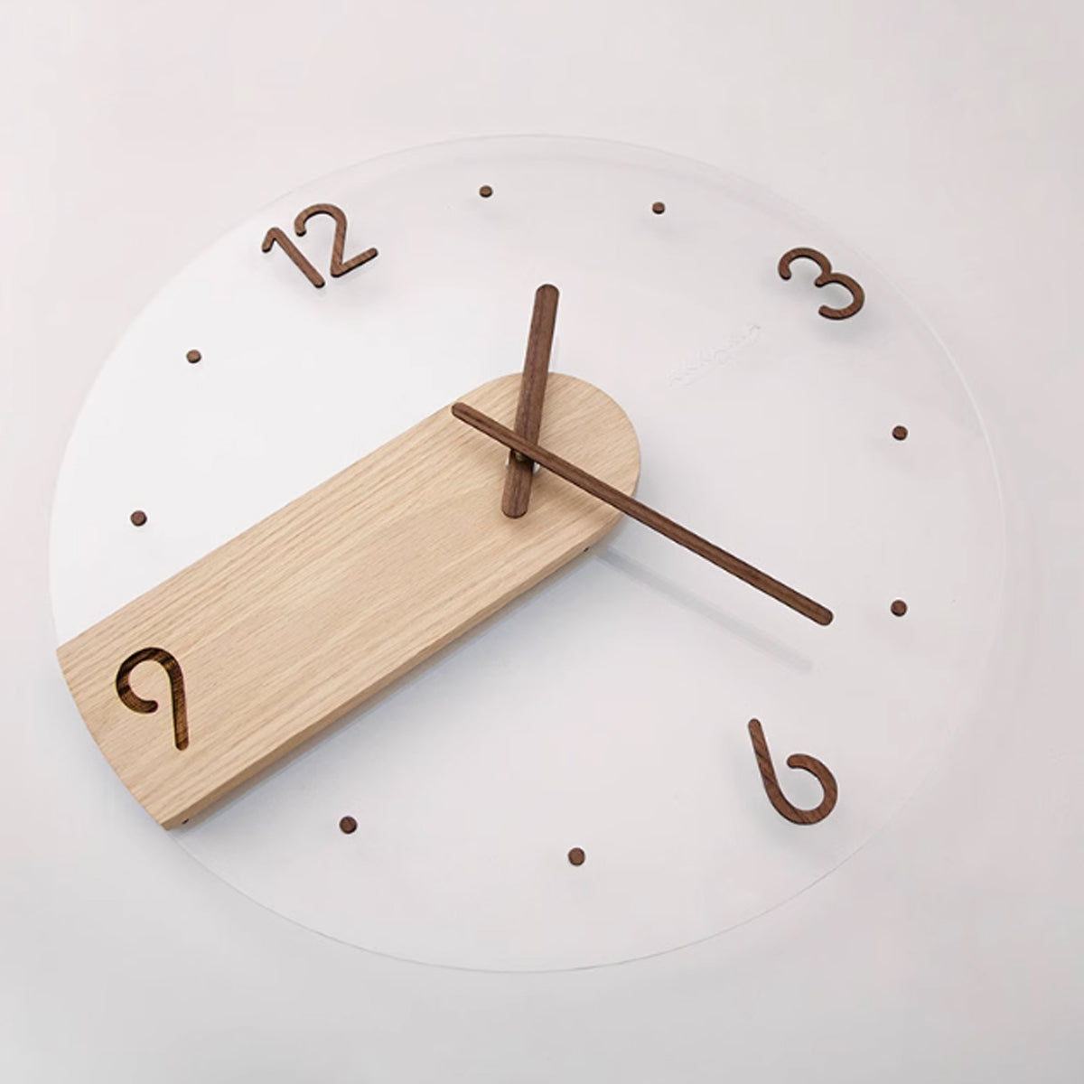 Modern Solid Wood Wall Clock Decorative Home Clock for Living Room Bedroom AU