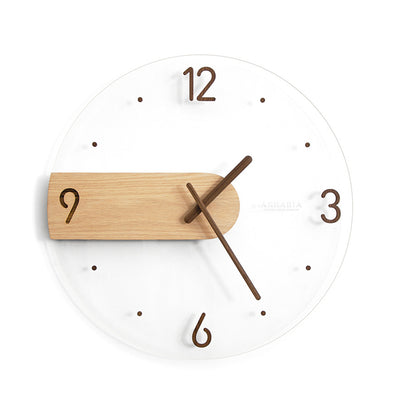 Modern Solid Wood Wall Clock Decorative Home Clock for Living Room Bedroom AU