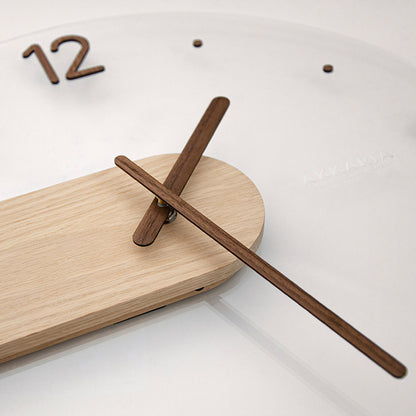 Modern Solid Wood Wall Clock Decorative Home Clock for Living Room Bedroom AU
