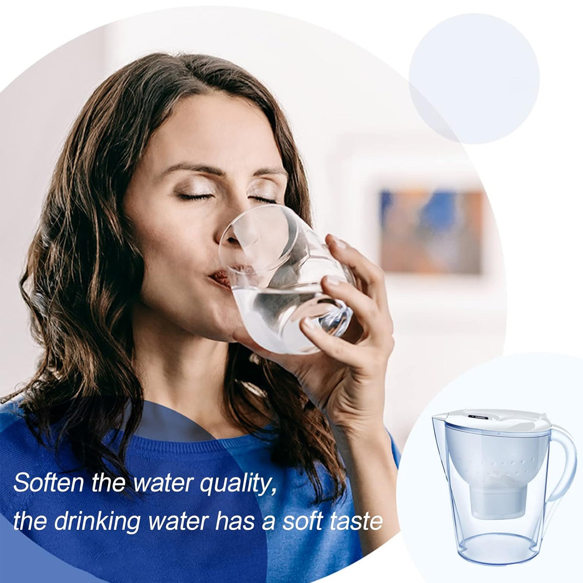 3.5L White Water Filter Jug for Hotel Rooms – Product View 5